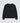 Black Triple Shady heavyweight unisex sweater with three-dot front print on a light grey background