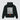Black Triple Shady heavyweight unisex hoodie with Vibe Provider back print on a light grey background